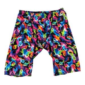 Dolfin Uglies Ghoulish Rainbow Ghost Swim Jammers Mens 34 Multicolor 7010